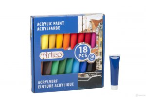 Acrylverf Set van 18 kleuren