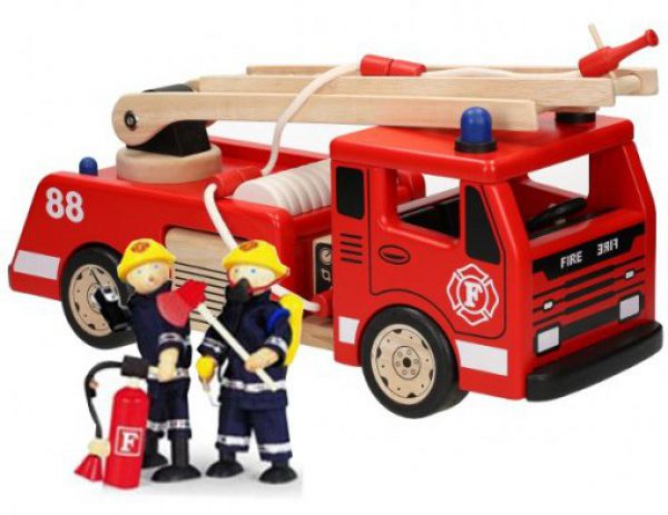 Brandweer Ladderwagen+ 2 brandweermannen - Pintoy