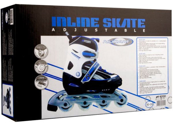 Nijdam verstelbare inline Skate Blauw
