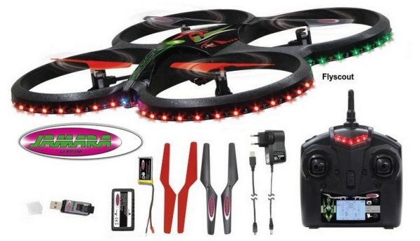 Drone Jamara Flyscout Quadrocopter Compass/LED