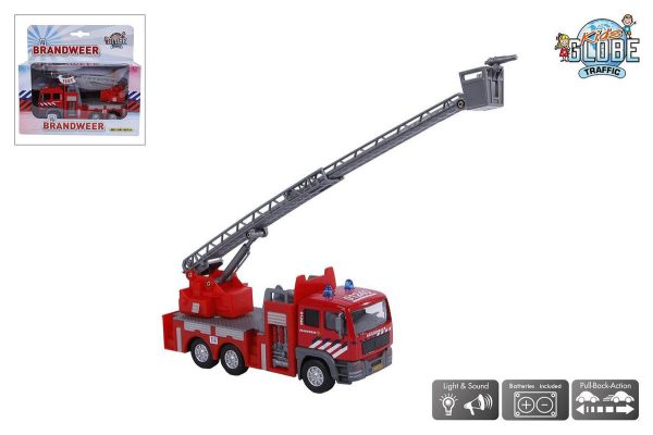idsglobe 510125 Brandweer Ladderwagen licht en geluid 1:32