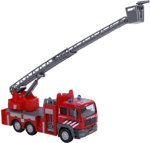 Kidsglobe 510125 Brandweer Ladderwagen licht en geluid 1:32