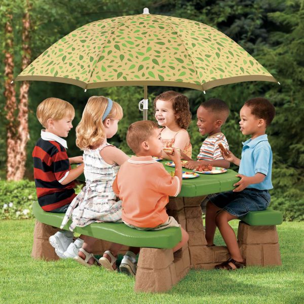 Picknicktafel met Parasol