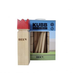 Kubb Original Red King Rubberwood