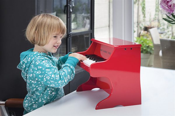 Piano rood 18-toetsen kinderpiano