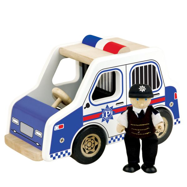 Houten Politie-auto Pintoy