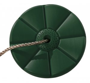 Kunststof schotelschommel PP touw kleur groen