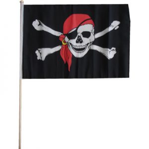 Vlag op stokje - Piraat