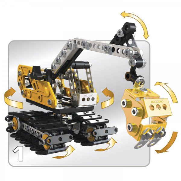 Meccano 16301 Excavator Graafmachine Contructie speelgoed