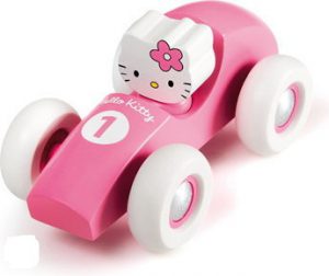 Houten Racewagen Hello Kitty