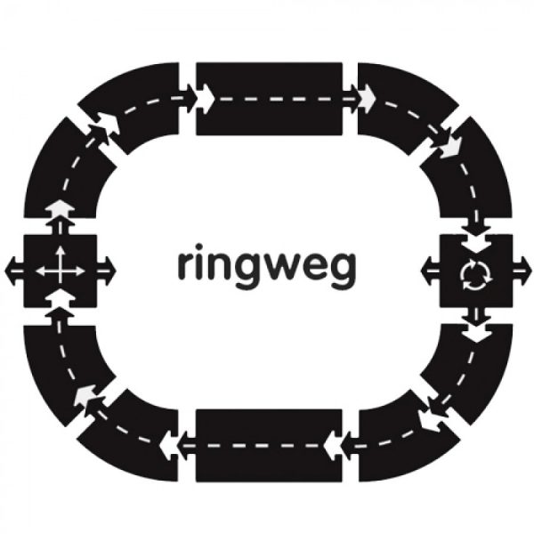 WaytoPlay ringweg - Flexibele autobaan 12-delig