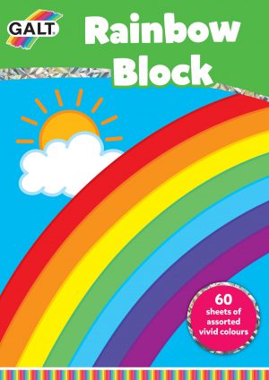 Regenboogpapier - Rainbow block