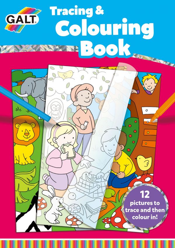 Overtrekken en Kleuren Tracing & Colouring Book