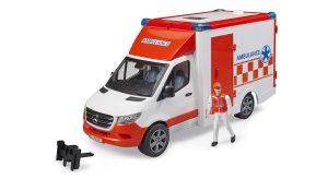 Bruder 02676 Mercedes Sprinter Ambulance met verpleger