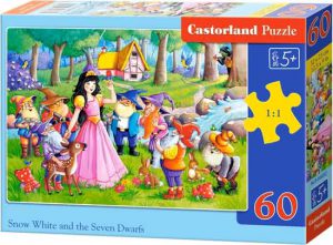 Snowwhite and the 7 dwarfs - Castorland puzzel 60 stukjes