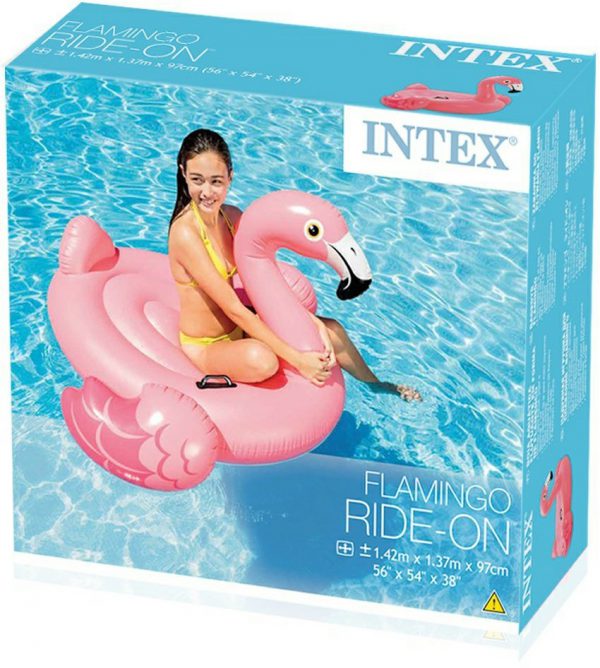 Opblaasbare Flamingo Ride-On Intex