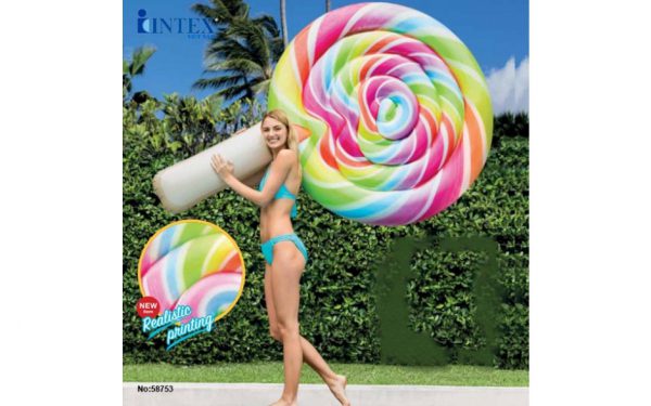 Intex 58753 Lollipop Float luchtbed 208x135cm Zwembadspeelgoed