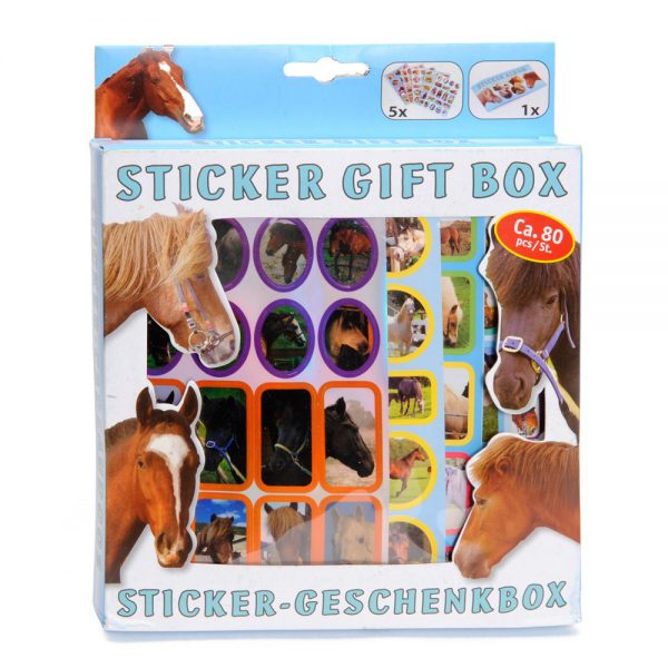 Sticker geschenkdoos Honden / Katten / Paarden