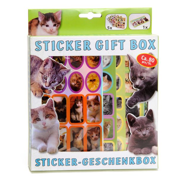 Sticker geschenkdoos Honden / Katten / Paarden