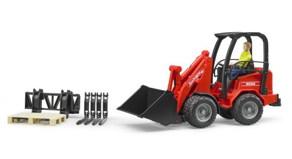 Bruder 02191 - Speelset Schafer 2034 Minishovel met accessoires