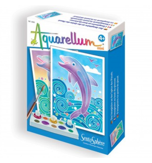 Aquarellum Mini Dolfijnen - Knutselpakket Schilderen Sentosphere