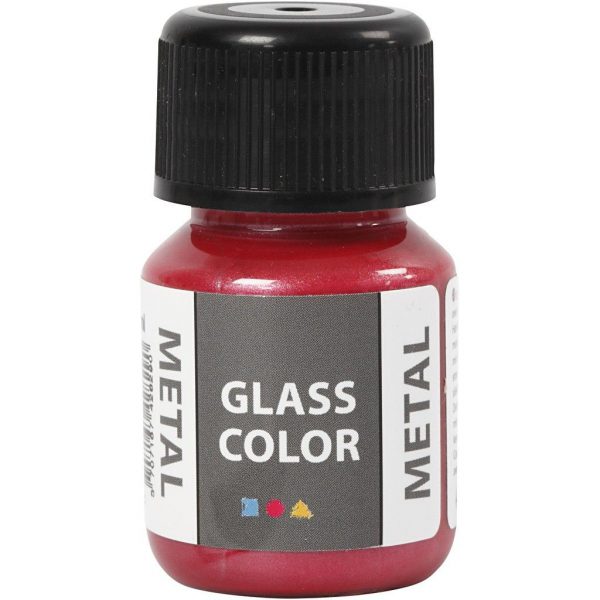 Glasverf Glass Color Metal - 35 ml.-Rood