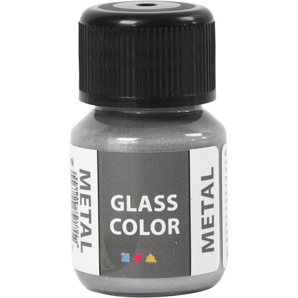Glasverf Glass Color Metal - 35 ml.-Zilver