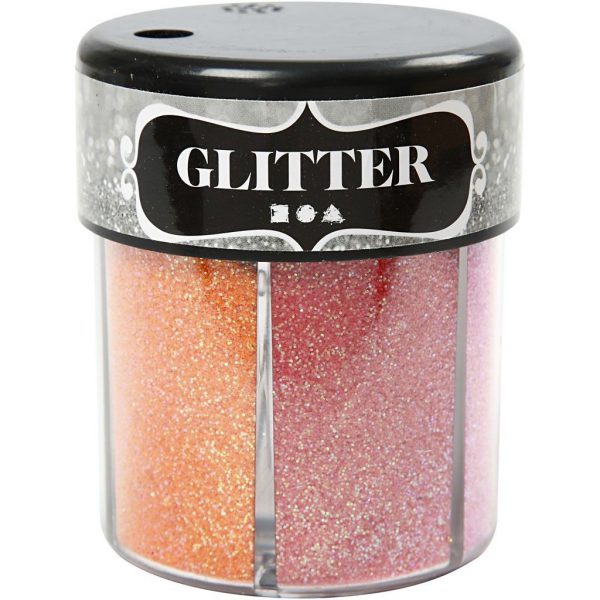Glitter 6 felle kleuren - 6 x 13 g
