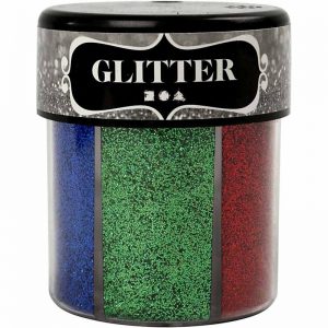 Glitter 6 kleuren - 6 x 13 g