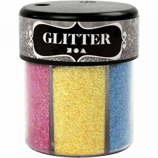 Glitter 6 felle kleuren - 6 x 13 g