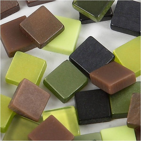 Mini mozaiek 5 x 5 mm., 25 g.-Groen