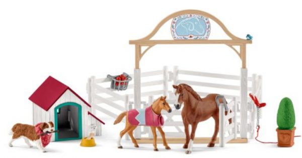 Schleich 42458 Hannah's paarden-gastenverblijf met hondenhok