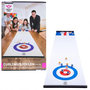Curling/Sjoelen 2-in-1 Shuffleboard 180x39 cm.