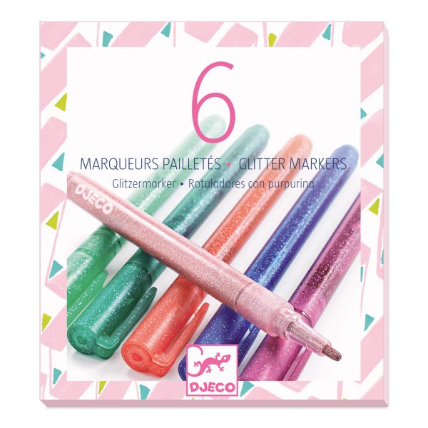 Djeco Glitterstiften Sweet 6-kleuren