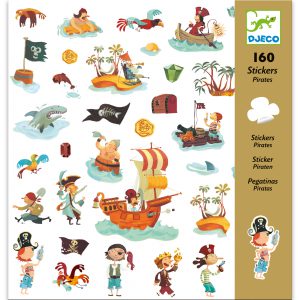Djeco Stickers Piraten 160-stuks