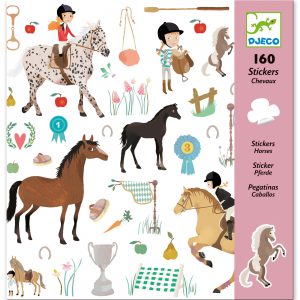 Djeco Stickers Paarden 160-stuks