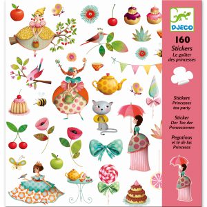 Djeco Stickers Thee-drinken-met-prinsessen 160-stuks