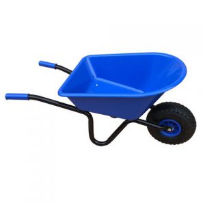 kinderkruiwagen blauw met luchtband