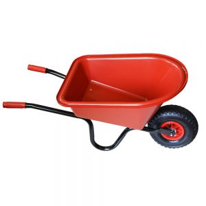 kinderkruiwagen,rood met luchtband kruiwagen