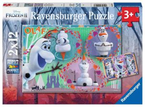 Iedereen houdt van Olaf Puzzel - Ravensburger - 2 x 12 stukjes