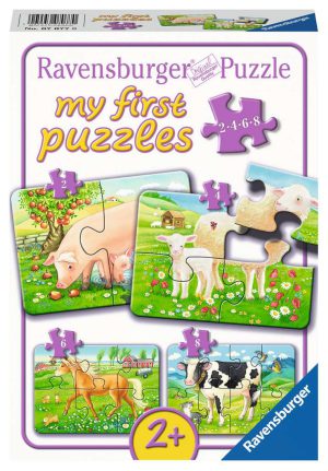 My first puzzles Boerderijdieren - Puzzel Ravensburger 2-4-6-8 stukjes