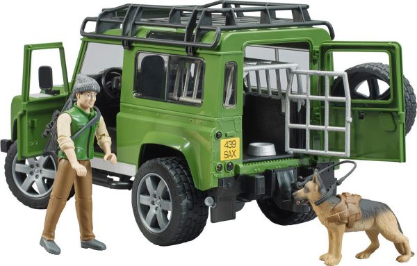 Bruder 02587 Terreinwagen Land-Rover Defender + boswachter