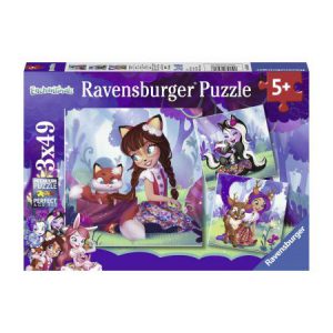 Enchantimals - Puzzelbox Ravensburger 3 x 49 stukjes