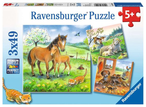 Knufffeltijd Puzzelbox Ravensburger 3x49 stukjes