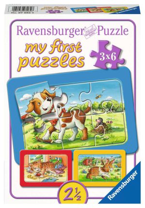 My first puzzles Mijn dierenvriendjes - Puzzel Ravensburger 3x6 stukjes
