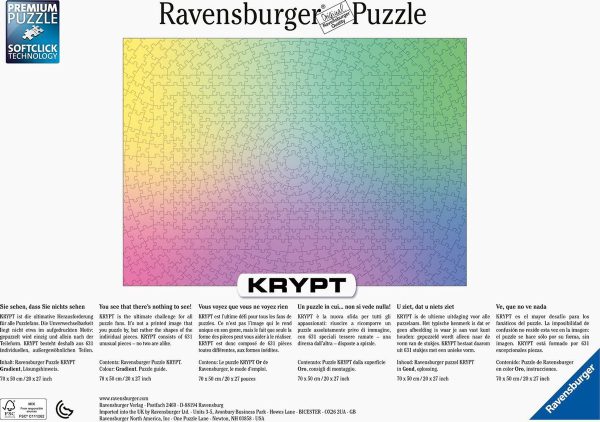 Krypt-Gradient Puzzel Ravensburger 1000 stukjes