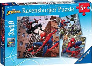 Spiderman Puzzelbox Ravensburger 3 x 49 stukjes