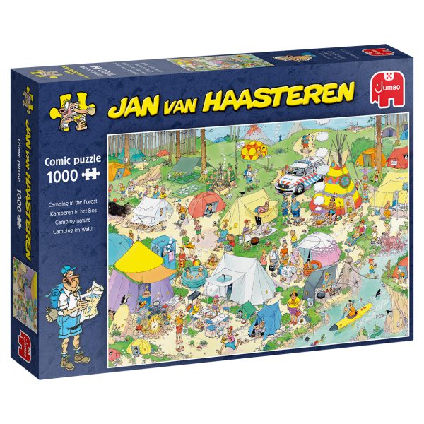 Jumbo 19086 Puzzel Jan van Haasteren Kamperen in het Bos