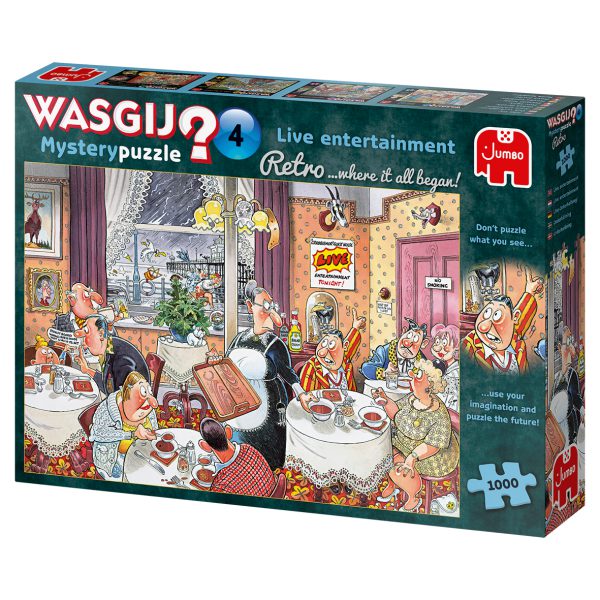 Jumbo 19177 Wasgij-puzzel  Retro Mystery-4 1000 stukjes