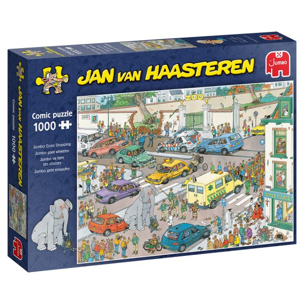 Jumbo 20028 Puzzel JvH Jumbo gaat winkelen Jan-van-Haasteren